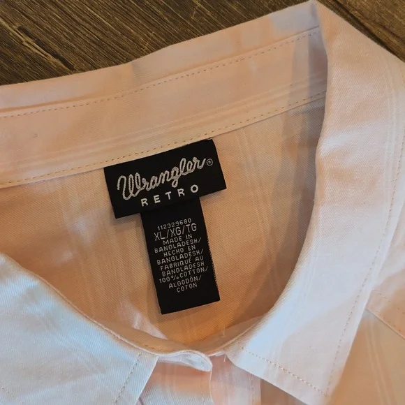 Wrangler Pearl Snap Button Up Western Shirt - Picture 3 of 4